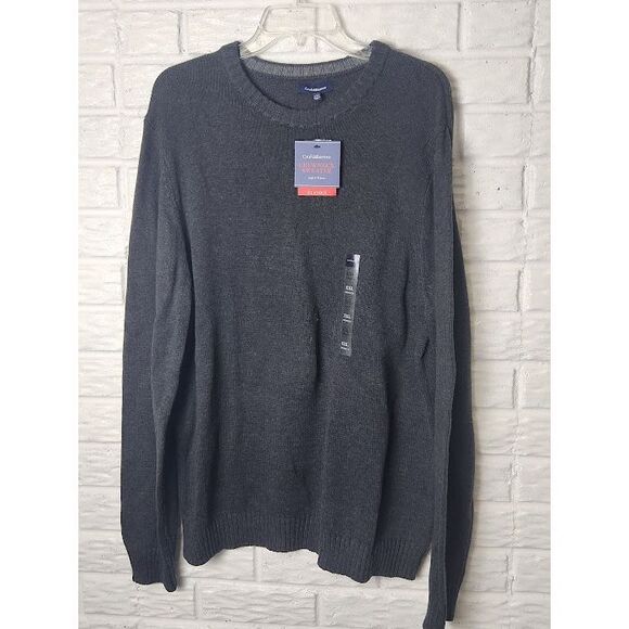 croft & barrow Other - CROFT & BARROW sweater Classics Heather Gray Men's size XXL Crew neck NWT